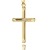 Kreuz Kette Kreuz-Anhänger für Damen, Herren und Kinder Ketten-Anhänger 750 Gold 18 Karat + Brilliant und Schmuck-Etui mit Kette 45 cm - 2