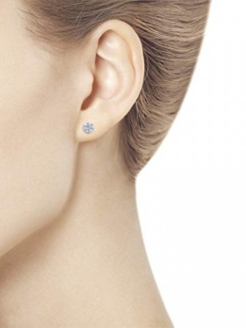 Ohrstecker aus 14K (585) Weißgold mit Diamanten 0,056 ct und 0,088 ct - 2