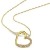 Orovi Damen Kette Gelbgold 0.09 Ct Diamant Halskette mit Anhänger Herz 18 Karat (750) Gold und Diamanten Brillanten, 45 cm lang - 2