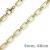 5mm Kette Collier Plattenkette aus 750 Gold Gelbgold 60cm Unisex Goldkette - 2