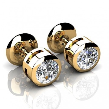 BuyFineDiamonds - Gold 18 Karat (750) 18 Karat (750) Gelbgold Brilliant Rund Feines Weiß +/Top Wesselton (F) Diamant - 2