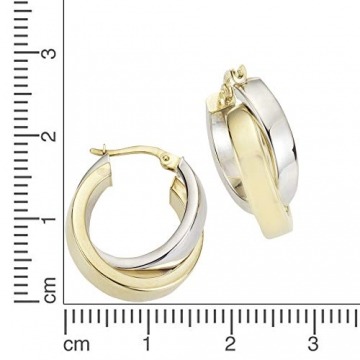 Celesta Gold Damen Creolen 333/- Gold 2,4cm Glänzend gelb 324310080-4 - 2