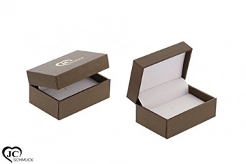 JC Trauringe Gold 585 Paarpreis Weißgold I Traumhafte Eheringe breit 4,5 mm I Einzigartige Partnerringe mit Gravur in edler Schatulle I 2 Hochzeitsringe Herrenring & Damenring mit Stein I C085 - 5