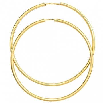JOBO Damen-Creolen groß aus 333 Gold Durchmesser 50 mm - 1