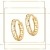 Kleine Griechische Schlüssel Creolen Gelbgold Aus 14 Karat 585 Gold Ohrringe H-166 - 4