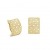 Matt Und Glanz Ohrringe Gelbgold Aus 14 Karat 585 Gold Diamantiert - SI-T11 - 2