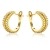 Miore Ohrringe Damen 0.6 Ct Diamant Creolen aus Gelbgold 18 Karat / 750 Gold, Ohrschmuck mit Diamanten Brillianten - 2