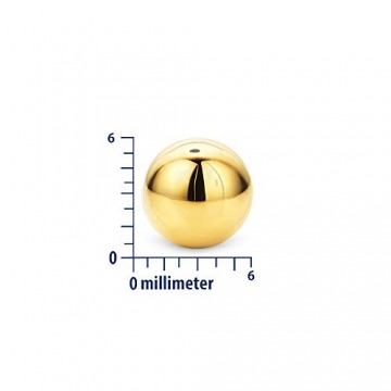 Miore Ohrringe Damen Gelbgold 14 Karat / 585 Gold Ohrstecker Kugel ø 6 mm - 3