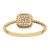 Shine Jewel Damen - Gold 14 Karat (585) 14 Karat (585) Gelbgold Rundschliff weiß Diamant - 1