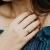 Verlobungsring Gold 585 750 PERSONALISIERT + ETUI mit individueller GRAVUR Damen-Ring Heiratsantrag Diamant-Ring Zirkonia Aquamarin Rubin Smaragd Saphir Brillant Blautopas - 3