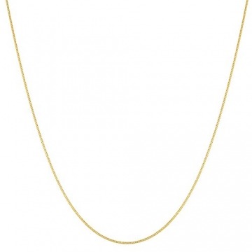 18 Karat 750 Gold Feine Panzerkette Gelbgold Kette – Breite 1 mm - Länge wählbar (40) - 2