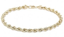 18 karat 750 Gold Kordel Armband Gelbgold 4.40 mm. Breit (21) - 1