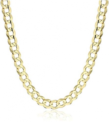 18 Karat 750 Gold Panzerkette Weit Gelbgold Unisex Kette - Breite 5.40 mm (70) - 1
