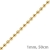 1mm Kette Goldkette Halskette Kugelkette aus 585 Gold Gelbgold 50cm Damen - 2