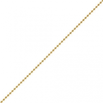 1mm Kette Goldkette Halskette Kugelkette aus 585 Gold Gelbgold 50cm Damen - 4