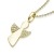 Amoonic Schutzengel Kette Mädchen Gold Einschulung Engel Taufe Geburt Taufgeschenke Kommunion Geburtstag Geschenke für Mädchen Schmuck Kinder-Kette Schulanfang Engelanhänger (Silber 925 vergoldet) - 1