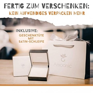 Amoonic Schutzengel Kette Mädchen Gold Einschulung Engel Taufe Geburt Taufgeschenke Kommunion Geburtstag Geschenke für Mädchen Schmuck Kinder-Kette Schulanfang Engelanhänger (Silber 925 vergoldet) - 7