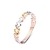 ANAZOZ 18K (750) Gold Ring Diamantring Herz Ringe Damen Diamant Solitär Trauringe Verlobungsring Paarringe Eheringe Farbe Größe 54 (17.2) - 1