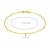 Daesar Damen Fußkette Gold 750 Rolokette Schmal, Gold Strand Kette Fusskette Orientalisch 24CM - 3