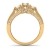 Damen Ring 1.00 Karat 18 Karat Gelbgold Rund Diamant Damen Vintage 3 Stein Verlobungsring 1 Karat - 2