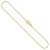 Edle Damen Gold Halskette 1.1 mm, Ankerkette rund 750 aus Gelbgold, Echt Gold Kette mit Stempel, Goldkette mit Karabinerverschluss, Länge 40 cm, Gewicht ca. 2.3 g, Made in Germany - 1