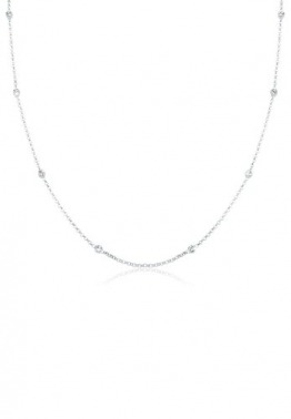 Elli Halskette Elli Damen Halskette Solitär Basic mit Kristallen in 925 Sterling Silber - 1