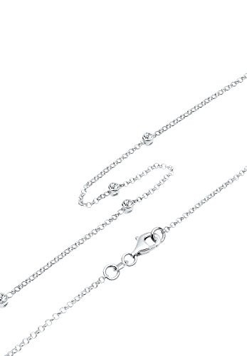 Elli Halskette Elli Damen Halskette Solitär Basic mit Kristallen in 925 Sterling Silber - 5