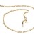 Fußkette Figaro mit Delphin - 2,4mm Durchmesser - 585 Gelbgold, Länge wählbar von 23-30cm - 1