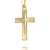 Gold-Kreuz Anhänger-Kreuz mit Diamantschliff Kreuz in Kreuz für Damen, Herren und Kinder Ketten-Anhänger 750 Gold 18 Karat mit Schmuck-Etui und Kette 40 cm - 2