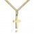 Goldkette Kreuz-Anhänger 585 Gold Gold-Kreuz für Damen, Herren und Kinder Ketten-Anhänger 14 Karat Mit Halskette - Kettenlänge 50 cm. - 2