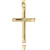 Goldkette Kreuz-Anhänger für Damen, Herren und Kinder Ketten-Anhänger 750 Gold 18 Karat + Brilliant und Schmuck-Etui mit Kette 50 cm - 2