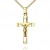 Goldkette Kruzifix-Anhänger 585 Gold 14 Karat Kreuz-Anhänger Jesus Christus Ketten-Anhänger mit Schmuck-Etui Mit Halskette - Kettenlänge 50 cm. - 2