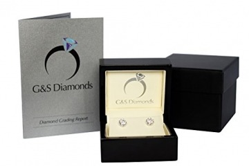 G&S Diamonds Damen - Gold 18 Karat (750) 14 Karat (585) Weißgold Rund Diamant - 5