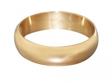 Hobra-Gold Massiver Ehering Gold 750 Goldring Trauring schlichter Ring 18Kt Gelbgold 6 mm breit (70 (22.3)) - 1