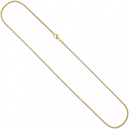 Jobo Damen Schlangenkette 585 Gelbgold 1,6 mm 60 cm Karabiner Gold Kette Goldkette - 1