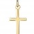 Kreuz-Anhänger 585 Gold Gold-Kreuz für Damen, Herren und Kinder Ketten-Anhänger 14 Karat Gold - 2