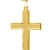 Kreuz Anhänger (Ohne Kette) Echtes Gelbgold 750 Gold (18 Karat) 40mm x 22mm Goldkreuz Bologna A-06085-G503 - 2