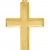 Kreuz Anhänger (Ohne Kette) Echtes Gelbgold 750 Gold (18 Karat) 40mm x 22mm Goldkreuz Bologna A-06085-G503 - 1