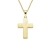Kreuz Kette Gold (Silber 925 hochwertig vergoldet) + inkl. Luxusetui + Goldanhänger echt Silber Kreuzkette Gelbgold ohne Stein Kreuzanhänger Anhänger Kommunion Konfirmation Taufkette FF525 VGGG45 - 4