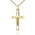 Kreuz Kette Kruzifix-Anhänger 750 Gold 18 Karat Kreuz-Anhänger Jesus Christus Ketten-Anhänger mit Schmuck-Etui Mit Kette - Kettenlänge 45 cm. - 2