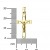 Kreuz Kette Kruzifix-Anhänger 750 Gold 18 Karat Kreuz-Anhänger Jesus Christus Ketten-Anhänger mit Schmuck-Etui Mit Kette - Kettenlänge 45 cm. - 3