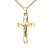 Kreuz Kette Kruzifix-Anhänger 750 Gold 18 Karat Kreuz-Anhänger Jesus Christus Ketten-Anhänger mit Schmuck-Etui Mit Kette - Kettenlänge 45 cm. - 1