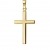 Kreuz mit Kette 750 Gold 18 Karat / 18K Gold-Kreuz Ketten-Anhänger + Schmuck-Etui und Zertifikat Mit Kette 45 cm - 2
