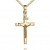 Kreuzkette Gold Kreuz-Anhänger Kruzifix Jesus Christus Kettenanhänger 585 Gold 14 Karat 14K. Mit Kette Länge 60 cm - 2
