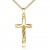 Kreuzkette Kruzifix Kreuz-Anhänger Goldkreuz Jesus Christus Kettenanhänger 585 Gold 14 Karat Mit Kette Länge 60 cm - 2