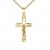 Kreuzkette Kruzifix Kreuz-Anhänger Goldkreuz Jesus Christus Kettenanhänger 585 Gold 14 Karat Mit Kette Länge 60 cm - 1