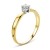 Miore Bicolor Solitär Verlobungsring aus 14 KT 585 Bicolor Gelbgold/Weißgold mit Diamant Brillant 0.10 ct - 2