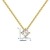 Miore Kette Damen 0.15 Ct Diamant Halskette mit Anhänger Solitär Diamant Brillant Kette aus Gelbgold 14 Karat / 585 Gold, Halsschmuck 45 cm lang - 2