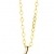 Miore Kette - Halskette Damen Gelbgold 9 Karat / 375 Gold Kette Blauer Topas mit Diamant Brilliant 45 cm - 3