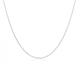 Miore Schmuck Damen Halskette Anker Kette aus Weißgold 18 Karat / 750 Gold - 1